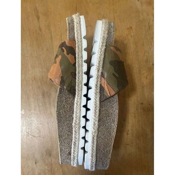 j/slides Womens Sz 9 Slides sandals Camo Buckle Confortable - Picture 7 of 11